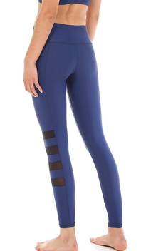 Back view of the Strut This Memphis Ankle Legging in Navy 