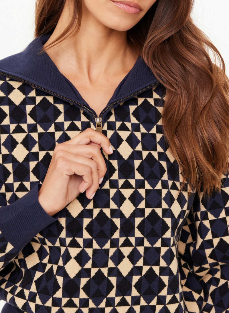 Cosmo Kairo Half Zip Knit