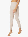Front view of the Beyond Yoga Spacedye High Waist Midi Legging in Silver Mist