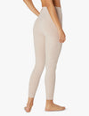 Back view of the Beyond Yoga Spacedye High Waist Midi Legging in Silver Mist