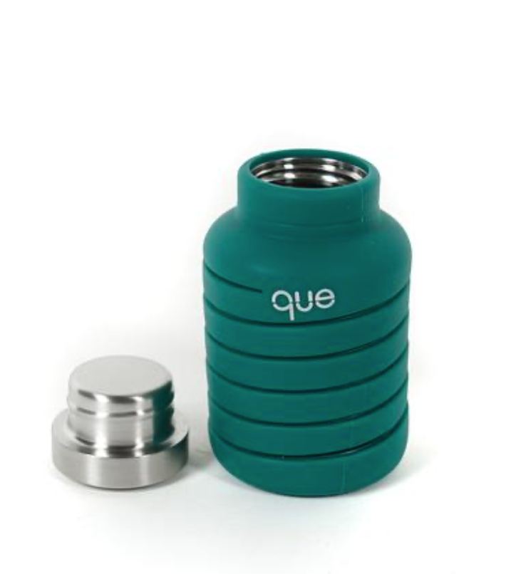 Forest Green Que Water Bottle Compressed