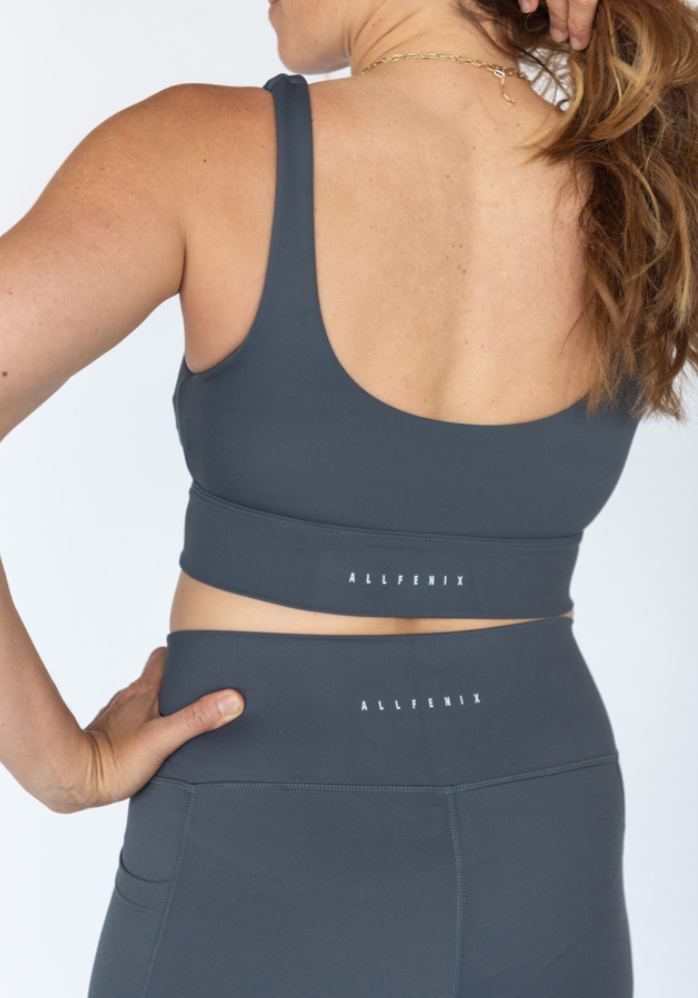 Back view of the All Fenix All Core Sports Bra