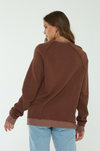 Back view of the Always Never Thermal Mix Sweatshirt