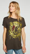 Chaser Tiger Star Rolled Sleeve Crew Tee