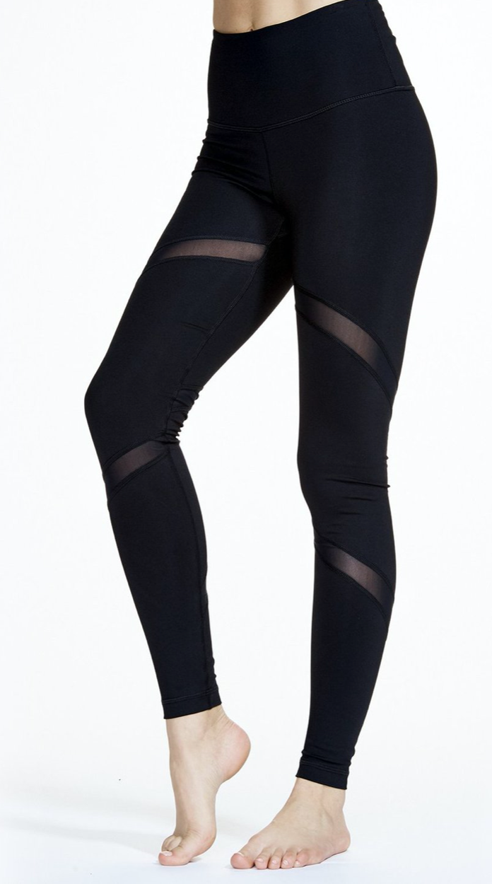 Side view of the VIMMIA High Waisted Impact Legging in Black