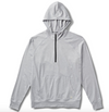 Vuori Men's Ponto Performance Half Zip Hoodie in Platinum Heather