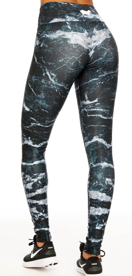 Back view of the Goldsheep Long Legging - Grey Marble