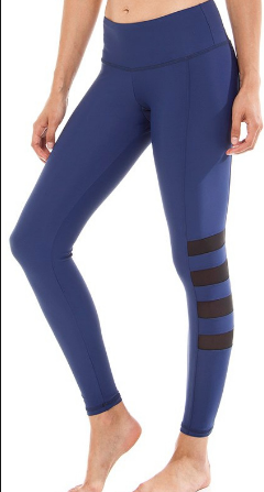 Front view of the Strut This Memphis Ankle Legging in Navy 