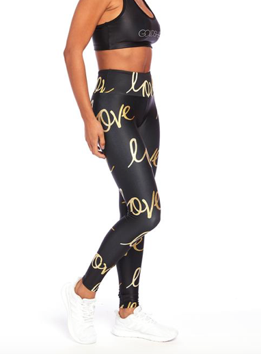 Side view of the Goldsheep Love Legging